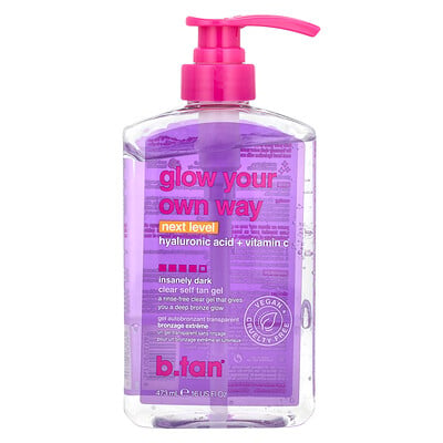 Glow Your Own Way, Clear Self Tan Gel, Insanely Dark
