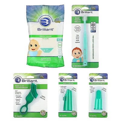 Brilliant, 5 Pc Oral Care Kit, 0-24 Months, 5 Piece Kit