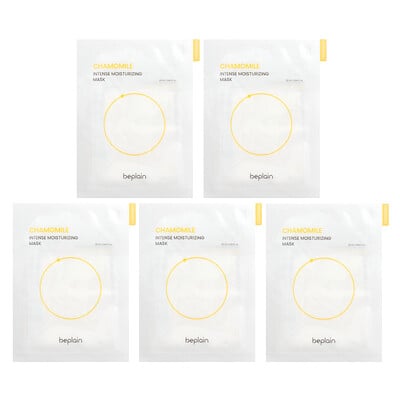 Intense Moisturizing Beauty Mask, Chamomile, 5 Sheets, Each
