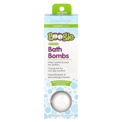 Soothing Bath Bombs, Eucalyptus , 3 Bath Bombs, Each