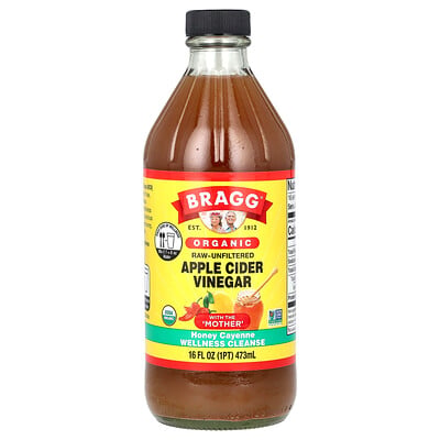 Organic Apple Cider Vinegar With The 'mother', Honey Cayenne