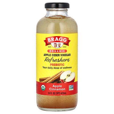 Organic Apple Cider Vinegar Refreshers, Prebiotic, Apple Cinnamon