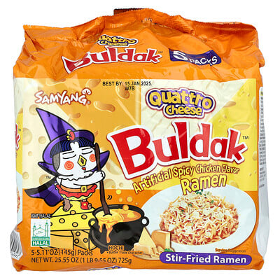 ™, Stir-fried Ramen, Spicy Chicken, Quattro Cheese, 5 Packs, Each