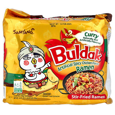 ™, Stir-fried Ramen, Spicy Chicken, Curry , 5 Packs, Each