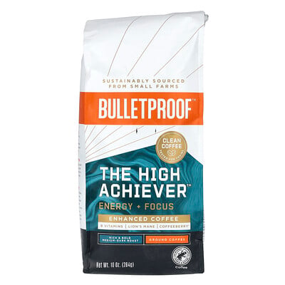 Coffee, The High Achiever, Ground, Medium-dark Roast
