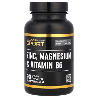 Sport, Zinc, Magnesium, & Vitamin B6, 90 Veggie Capsules