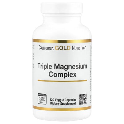 Triple Magnesium Complex, 120 Veggie Capsules