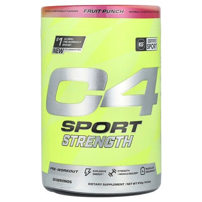 C4 Sport Strength, Pre-workout, Fruit Punch