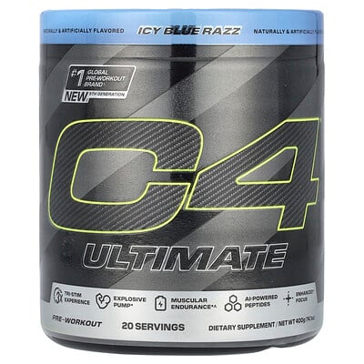 C4 Ultimate, Pre-workout, Icy Blue Razz