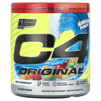 C4 Original, Pre-workout, Hawaiian Punch®, Fruit Juicy Red®