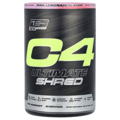 C4 Ultimate Shred, Pre-workout, Pink Lemonade