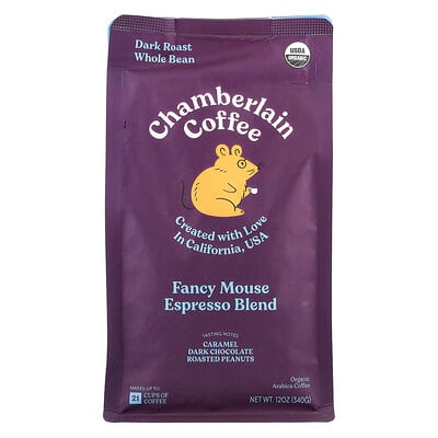 Fancy Mouse Espresso Blend, Whole Bean, Dark Roast