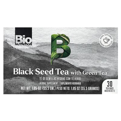 Black Seed Tea With Green Tea, 30 Tea Bags