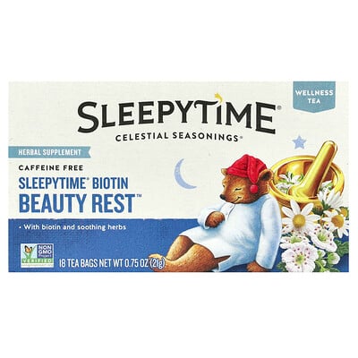 Sleepytime® Biotin Beauty Rest™, Caffeine Free , 18 Tea Bags