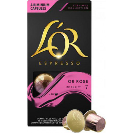 Café Capsules Or Rose Intensité 7