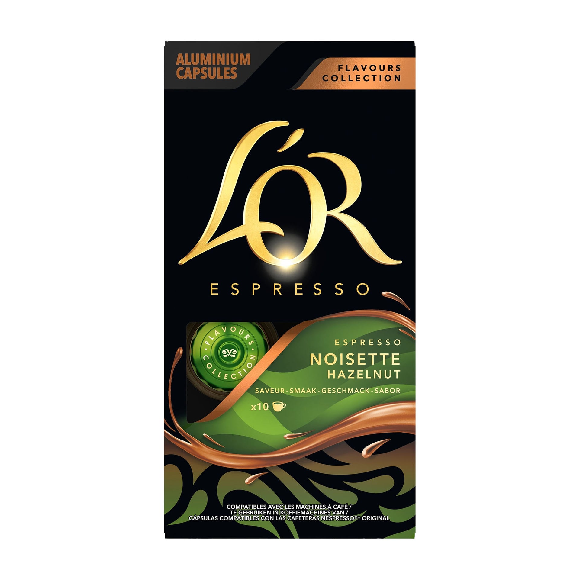 Café Capsules Saveur Noisette Intensité 6