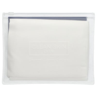 Clean Sleep, Silver Ion Pillowcase, Glacier White, 1 Count
