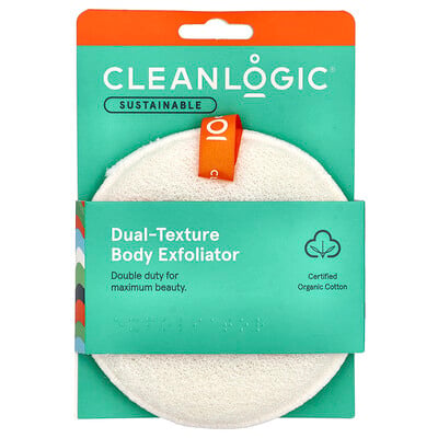 Sustainable, Dual-texture Body Exfoliator, 1 Count
