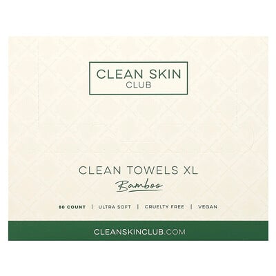 Clean Towels Xl, Disposable, Bamboo, 50 Count