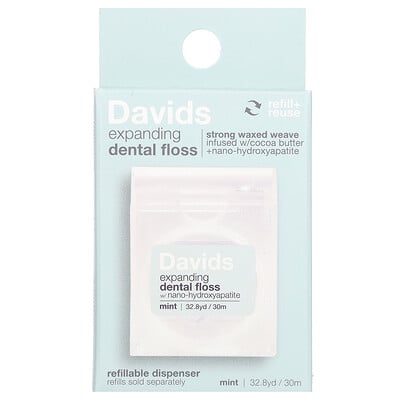 Expanding Dental Floss, Mint, 32.8 Yd