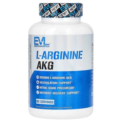 L-arginine Akg, 120 Veggie Capsules