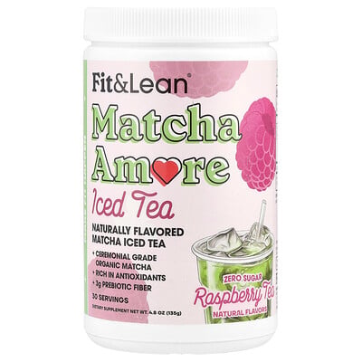 Matcha Amore Iced Tea, Raspberry Tea