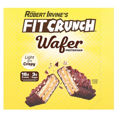 Wafer Protein Bar, Chocolate Peanut Butter, 9 Bars, Each