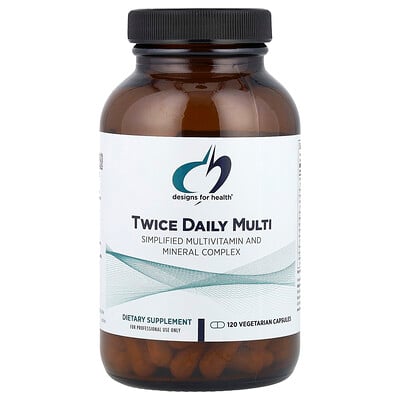 Twice Daily Multi, 120 Vegetarian Capsules