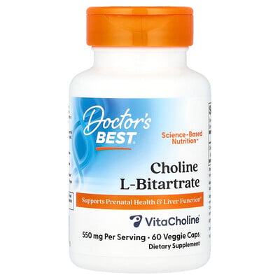 Choline L-bitartrate, 60 Veggie Caps
