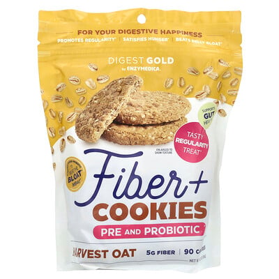 Fiber + Cookies, Pre And Probiotic, Harvest Oat