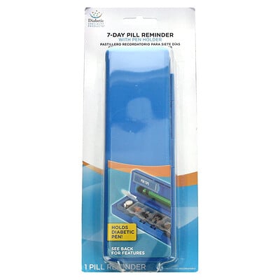 7-day Pill Reminder With Pen Holder, 1 Count