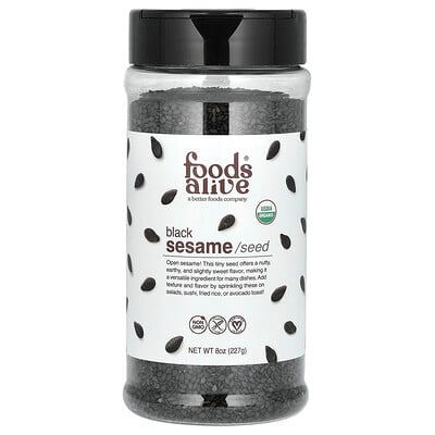 Organic Black Sesame Seed Shaker Jar
