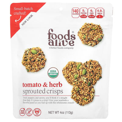 Sprouted Crisps, Tomato & Herb
