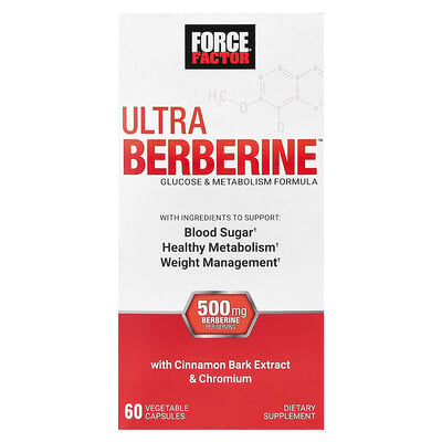 Ultra Berberine, Glucose & Metabolism Formula, 60 Vegetable Capsules