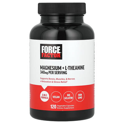 Magnesium + L-theanine, 120 Vegetable Capsules