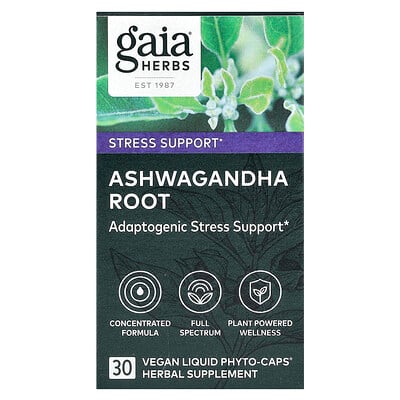 Ashwagandha Root , 30 Vegan Liquid Phyto-caps