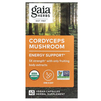 Cordyceps Mushroom, 40 Vegan Capsules