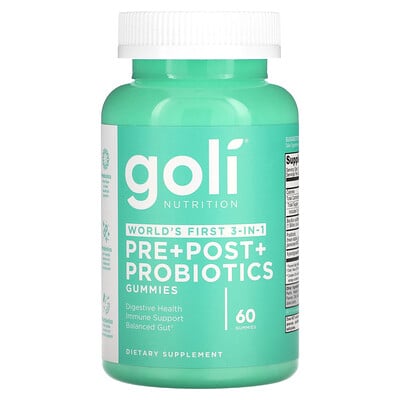 Pre+post+probiotics, 60 Gummies