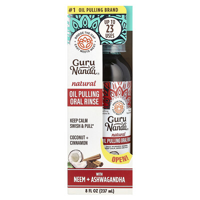 Natural Oil Pulling Oral Rinse, Coconut + Cinnamon