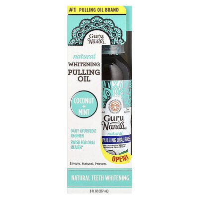 Natural Whitening Pulling Oil, Coconut + Mint
