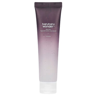 Wonder®, Black Rice Triple Aha Gentle Cleansing Gel, Unscented