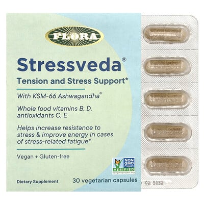 Stressveda With Ksm-66 Ashwagandha , 30 Vegetarian Capsules