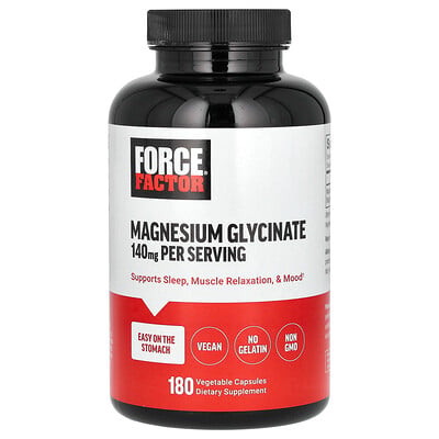Magnesium Glycinate, 180 Vegetable Capsules