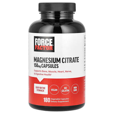 Magnesium Citrate, 180 Vegetable Capsules