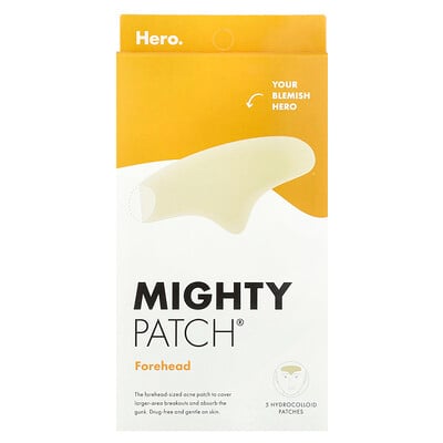 Mighty Patch® Forehead, 5 Hydrocolloid Patches