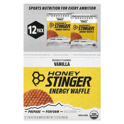 Energy Waffle, Vanilla, 12 Waffles, Each