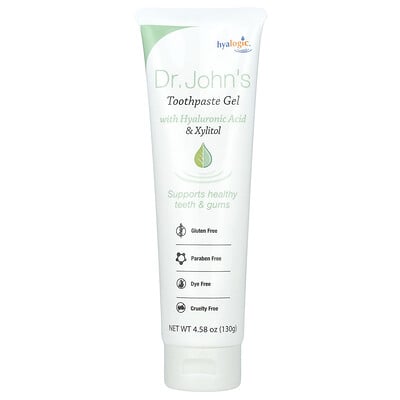 Dr. John's Toothpaste Gel With Hyaluronic Acid & Xylitol, Mint