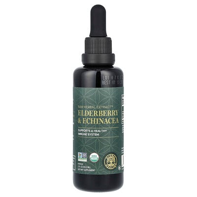 Raw Herbal Extract, Elderberry & Echinacea