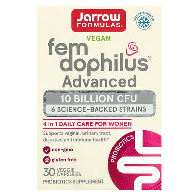 Vegan Fem Dophilus Advanced, 10 Billion Cfu, 30 Veggie Capsules