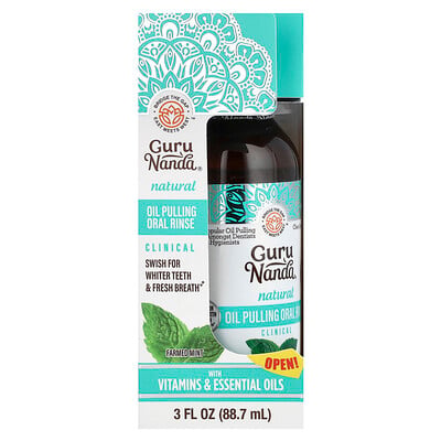 Natural Oil Pulling Oral Rinse, Farmed Mint